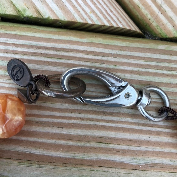 Coral Large Glass Bead Statement Necklace - Picture 2 of 2